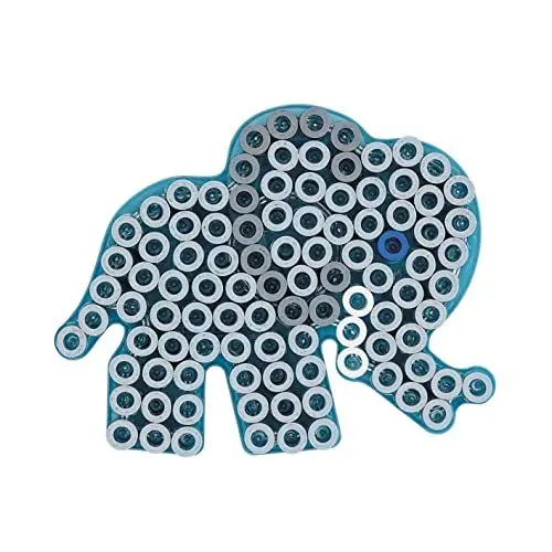 Produktbild: HAMA - transparente Elefantenplatte - für Bügelperlen Größe Maxi - Kreativ ab 3 Jahren, 8230
