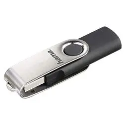 Produktbild: Hama 16GB USB-Stick USB 2.0 Datenstick (10 MB/s Datentransfer, mit Öse zur Befestigung am Schlüsselring, Speicherstick, Memory Stick aus Metall, geeignet für Windows/MacBook) Silber