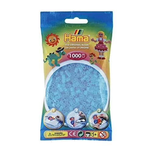 Produktbild: Hama 207-73 Bügelperlen Beutel 1000x, transparent aqua