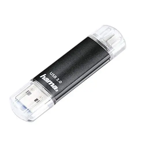 Produktbild: Hama 256GB USB-Speicherstick mit USB 3.0 & microUSB (2-in-1 USB-Stick, z.B. für Android Handy, Tablet, Computer, Notebook, PC, Laptop, MacBook, OTG, 40MB/s) Handy-Stick, Doppel Memory-Stick schwarz