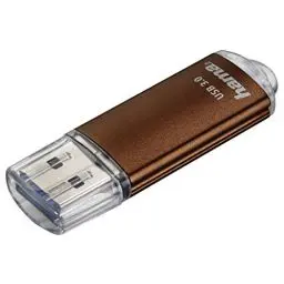 Produktbild: Hama 256GB USB-Stick USB 3.0 Datenstick (90 MB/s Datentransfer, USB-Stick mit Öse zur Befestigung am Schlüsselring, Speicherstick, Memory Stick mit Verschlusskappe, z. B. für Windows/MacBook) bronze