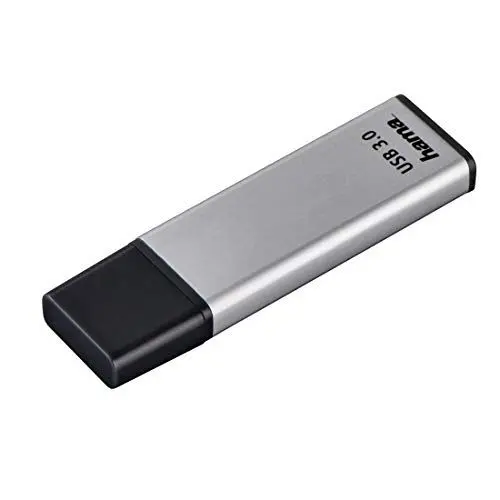 Produktbild: Hama 256GB USB-Stick USB 3.0 Datenstick (90 MB/s Datentransfer, USB-Stick mit Öse zur Befestigung am Schlüsselring, Speicherstick, Memory Stick mit Verschlusskappe, z. B. für Windows/MacBook) Silber
