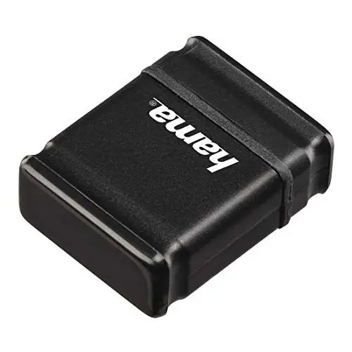 Produktbild: Hama 32GB USB-Stick USB 2.0 Datenstick besonders geeignet für Auto&KFZ Radio, Laptop, Computer, Netbook, Speicherstick (10 MB/s Datentransfer, Memory Stick mit Verschlusskappe, Mini-Format) schwarz