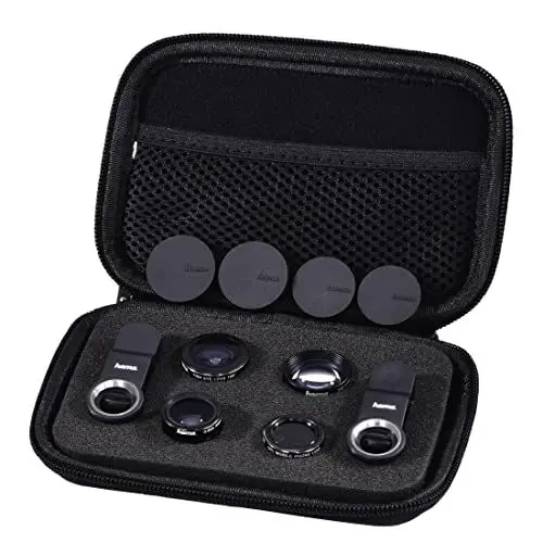 Produktbild: Hama 5-in-1 Objektiv-Set Uni, MC, für Smartphones und Tablets, 00044339