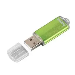 Produktbild: Hama 64GB USB-Stick USB 2.0 Datenstick (15 MB/s Datentransfer, USB-Stick mit Öse zur Befestigung am Schlüsselring, Speicherstick, Memory Stick mit Verschlusskappe, geeignet für Windows/MacBook) grün