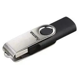 Produktbild: Hama 8GB USB-Stick USB 2.0 Datenstick (10 MB/s Datentransfer, mit Öse zur Befestigung am Schlüsselring, Speicherstick, Memory Stick aus Metall, geeignet für Windows/MacBook) silber