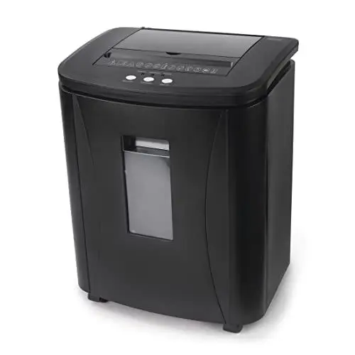 Produktbild: Hama Aktenvernichter Einzug Aktenvernichter professionell Home Office (Partikelschnitt, Schredder, elektrisch, 120 Blatt Papier, Kunststoff Schredder, 25 Liter Papierkorb, Sicherheitsstufe 4 DSGVO)