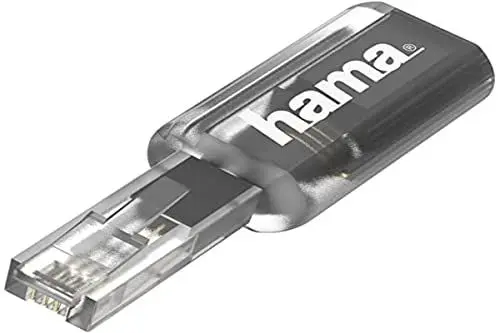 Produktbild: Hama Anti-Twist-Adapter, Transparent/Schwarz