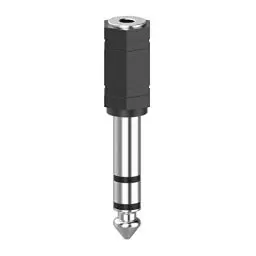 Produktbild: Hama Audio Adapter 3,5 mm Klinke Buchse auf 6,3 mm Klinke Stecker (Kopfhörer Adapter HiFi Stereo, Anschluss von Kopfhörer an Audiosystem)