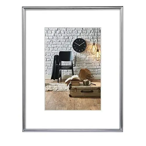 Produktbild: Hama 00061776 Kunststoffrahmen Sevilla, 21 x 29,7 cm, silbermatt