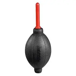 Produktbild: Hama Blasebalg Kamera (Kamera Reinigung für DSLR, Objektive, Okulare, Optik, empfindliche Oberflächen, Air Blower mit Ventil-System, 16,6 cm Länge) rot/schwarz