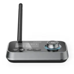 Produktbild: Hama Bluetooth Adapter für TV, Stereoanlage, Beamer (Bluetooth Sender Empfänger verbinden mit Kopfhörer, Lautsprecher, Handy, Tablet, Bluetooth Audi Adapter mit Kabel Aux 3,5 mm Klinke und optical)