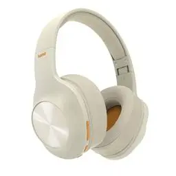 Produktbild: Hama Bluetooth Kopfhörer Over Ear (kabellose Kopfhörer zum Telefonieren, faltbare Earphones, Musik hören mit Bass Boost, Headset mit Mikrofon, 38h Laufzeit, Sprachsteuerung) beige