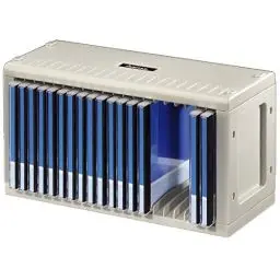 Produktbild: Hama CD-ROM Rack 20 – CD Regal und DVD Aufbewahrung, erweiterbar, für 20 CDs oder DVDs, Kunststoff, Grau, zur Wandmontage oder Aufstellung