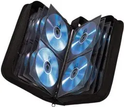 Produktbild: Hama CD Tasche für 104 Discs / CD / DVD / Blu-ray (Mappe zur Aufbewahrung , platzsparend für Auto und Zuhause, Transport-Hüllen) Schwarz