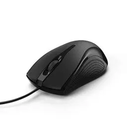 Produktbild: Hama Computermaus mit Kabel (Maus mit 3 Tasten für PC, Laptop oder Notebook, geeignet für Rechts- und Linkshänder, 1000 dpi, Betriebssysteme: Windows 11/10/8/7/Vista/XP, MAC OS 10.10 oder höher)