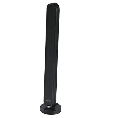 Produktbild: Hama DAB-Zimmerantenne für Radio (DAB, DAB+, UKW, digitale Innenantenne mit Verstärker, aktive Stabantenne mit F-Stecker, 1,4m Kabel) schwarz