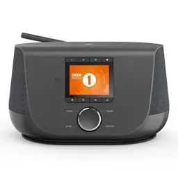 Produktbild: Hama DAB+ Digitalradio Internetradio (Smart Radio mit 2-Wege-Lautsprecher & Handy-Ladefunktion WLAN/DAB/DAB+/FM Bluetooth/Spotify Streaming Stationstasten Radio-Wecker App) Internet-Radio schwarz