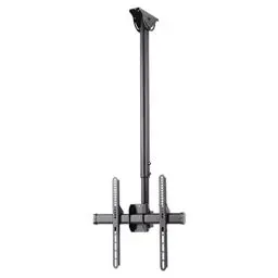 Produktbild: Hama Deckenhalterung Für Fernseher 65 Zoll Bis 32 Zoll (TV Deckenhalterung Bis 50kg, Deckenhalterung Höhenverstellbar, Fernseh Deckenhalterung Schwenkbar/Neigbar, Inkl. Kabelmanager) Schwarz