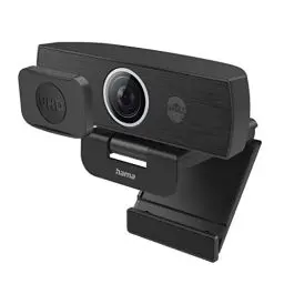 Produktbild: Hama Externe Kamera für Laptop (Webcam mit Mikrofon Kamera PC mit 2160p 4K Webcam TV, PS5 Kamera Webcam MacBook USB C 360 Grad schwenkbar, Kamera-Abdeckung, 1/4 Zoll Gewinde für Stative)
