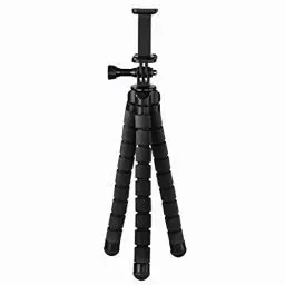 Produktbild: Hama Flex Dreibeinstativ 1/4 Zoll Arbeitshoehe=9-26cm Schwarz Fuer Smartphones und GoPro 4613