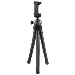 Produktbild: Hama Stativ Flexpro (für Smartphone, GoPro und Kameras, mit Gelenkfüßen, Höhe 27 cm) schwarz