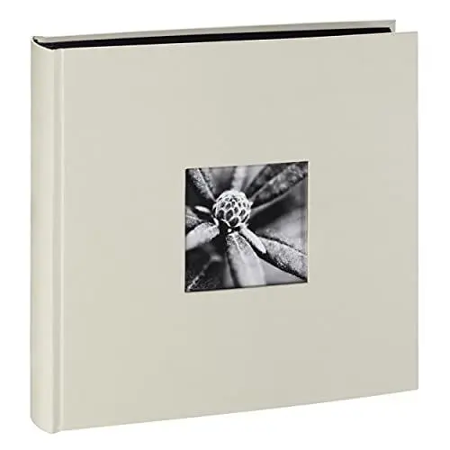 Produktbild: Hama Fotoalbum Jumbo (Fotobuch mit 100 schwarzen Seiten, Hochzeitsalbum für 400 Fotos, Gästebuch zum Selbstgestalten und Einkleben) weiß Fine Art 28 x 28.5 cm