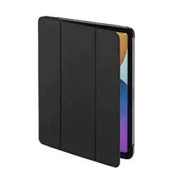 Produktbild: Hama Hülle für iPad Air 4. Generation 2020/5. Generation 2022 10,9 Zoll Stiftfach (Case für Apple Tablet, Schutz-Hülle mit Standfunktion, transparente Rückseite, magnetisches Cover) schwarz
