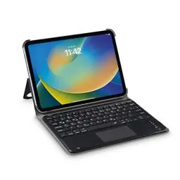 Produktbild: Hama Hülle mit Tastatur für iPad 10. Generation 2022 (Bluetooth Tastatur mit Touchpad, Standfunktion, magnetische Tablethülle, Tablet Case, für Apple iPad 10.9“, herausnehmbare Tastatur) schwarz
