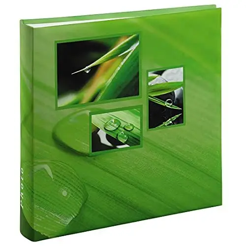 Produktbild: Hama Jumbo Fotoalbum Singo (Fotobuch 30x30 cm, Album mit 100 weißen Seiten, Photoalbum zum Einkleben und zum Selbstgestalten) grün, 106253