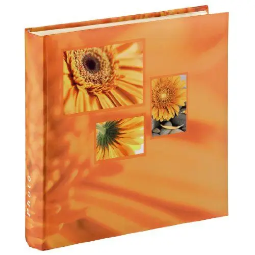 Produktbild: Hama Jumbo Fotoalbum Singo (Fotobuch 30x30 cm, Album mit 100 weißen Seiten, Photoalbum zum Einkleben und zum Selbstgestalten) orange