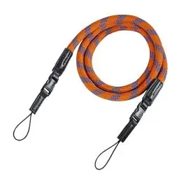 Produktbild: Hama Kameragurt mit Schnellverschluss (Tragegurt geflochten, Nackengurt 120 cm Länge, Nylon, Universal Schultergurt für Spiegelreflex, DSLR, Kompaktkamera und Systemkamera, Retro) orange/blau