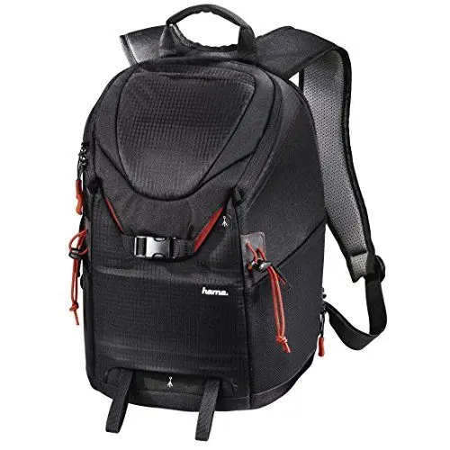 Produktbild: Hama Kamerarucksack für DSLR Kamera und Ausrüstung (Fotorucksack, 15 L, Schnellzugriff, Tabletfach, Regenschutz, Stativhalterung, handgepäcktauglich) Kameratasche schwarz