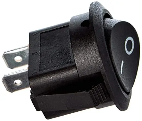 Produktbild: Hama Kfz Schalter (rund, 10 A/12 V, Wippschalter) schwarz