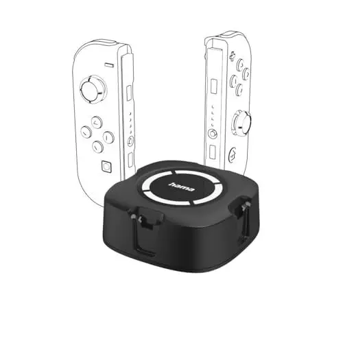 Produktbild: Hama Ladestation für Nintendo Switch Joy-Con (für bis zu 4 Joy Cons, Ladestation für Switch Controller, Zubehör für Nintendo Switch, standfest, Aufladen in 4,5 Stunden, Controller Halter) schwarz
