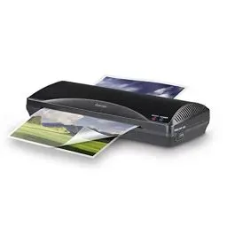 Produktbild: Hama Laminiergerät A4 plus Laminierfolien A4, mini Laminiergerät als Laminiergerät Set inkl. Folie für Laminiergerät, Plastifizier Maschine für kalt und heiß Lamination 80 bis 125 mic)