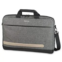 Produktbild: Hama Laptop Tasche Terra bis 15.6 Zoll (Notebook Tasche für Laptop, Tablet, MacBook, Chromebook bis 40 cm 15,6 Zoll, Umhängetasche als Arbeitstasche oder Schultasche für Herren und Damen) Grau