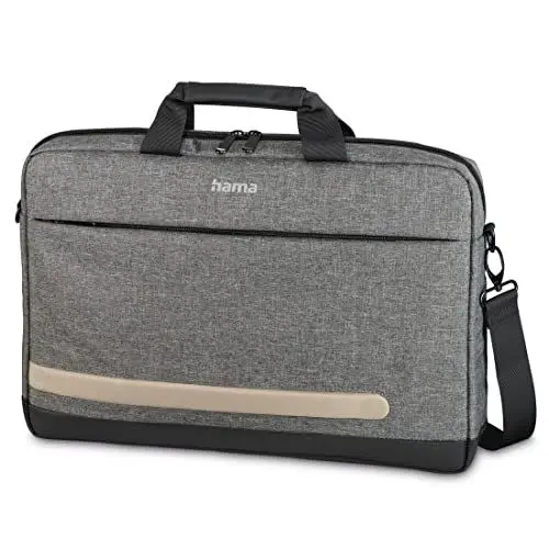 Produktbild: Hama Laptop Tasche Terra bis 15.6 Zoll (Notebook Tasche für Laptop, Tablet, MacBook, Chromebook bis 40 cm 15,6 Zoll, Umhängetasche als Arbeitstasche oder Schultasche für Herren und Damen) Grau