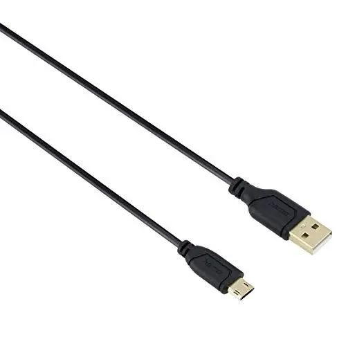 Produktbild: Hama Micro-USB-Kabel Flexi-Slim (vergoldet, Reversible, verdrehsicheres Einstecken, 0,75 m) schwarz