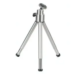 Produktbild: Hama Mini-Stativ mit 3D-Kugelkopf (Stativ für Handy, Kamera oder Action-Cam, Mini-Dreibeinstativ aus Metall) Silber