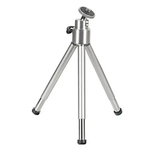 Produktbild: Hama Mini-Stativ mit 3D-Kugelkopf (Stativ für Handy, Kamera oder Action-Cam, Mini-Dreibeinstativ aus Metall) Silber