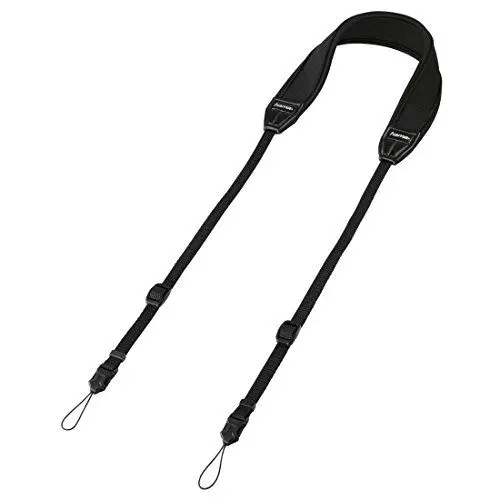 Produktbild: Hama Neopren Kameragurt „Loop 130“ (Universal Kamera-Tragegurt, längenverstellbar von 70-130cm, Schnellverschluss) schwarz