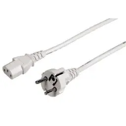 Produktbild: Hama Netzkabel für Kaltgeräte 5 m (PC Stromkabel für Monitor, Drucker, PS3 / PS4 PRO, 3 polig) Kaltgeräte-Anschlusskabel weiß