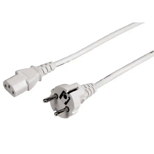 Produktbild: Hama Netzkabel für Kaltgeräte 5 m (PC Stromkabel für Monitor, Drucker, PS3 / PS4 PRO, 3 polig) Kaltgeräte-Anschlusskabel weiß