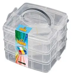 Produktbild: Hama Perlen 6700 Box zum Sortieren und Aufbewahren für Bügelperlen der Größe Mini, Midi oder Maxi, 3 Ebenen, kreativer Bastelspaß für Groß und Klein