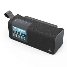 Produktbild: Hama Radio Digitalradio mit Bluetooth und Akku DR200BT (Tragbare Box, mobiles Radio mit DAB/DAB+/FM, Farbdisplay, aufladbarem, Aux, USB-C, 8h Spielzeit) schwarz, klein
