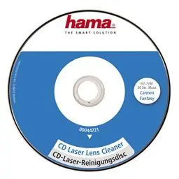 Produktbild: Hama Reinigungs-CD für CD-Player (Laser Reinigung, Reinigungs CD für CD Player mit Laufwerkschublade, Reinigungsdisc, Reinigungscd, Trockenreinigung Laseroptik), silber