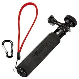 Produktbild: Hama Selfie-Stick 2in1, GoPro-Anschluss und ¼-Zoll-Gewinde (für Kameras, GoPro-ActionCams und Smartphones mit Halterung) ausziehbar bis 47 cm, schwarz
