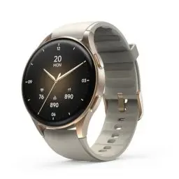 Produktbild: Hama Smartwatch 8900 mit GPS, wasserdicht IP68, Telefonfunktion (AMOLED Touch Display, Sprachsteuerung, Sportmodi, Schlaftracker, Herzfrequenzmessung, WhatsApp, Laufuhr, Pulsuhr, Fitnessuhr) gold