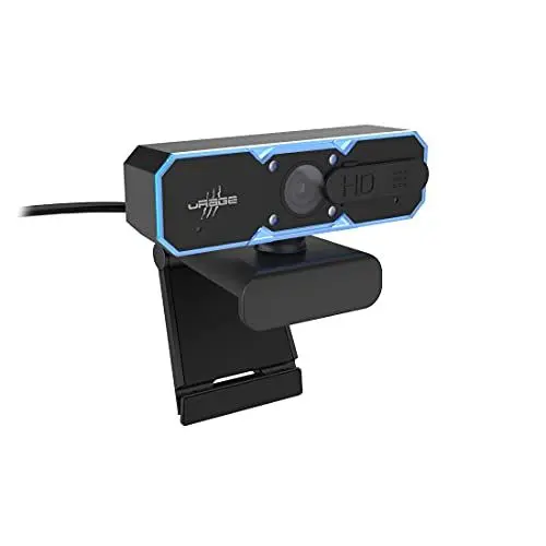 Produktbild: uRage Streaming Webcam „Rec 600 HD“,schwarz, HD-Qualität, eingebautes Mikrofon, Streaming/Gaming/Videochat